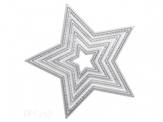 ZESTAW WYKROJNIK�W - GWIAZDY 12 CM X 12 CM, 4 SZT NZWR-DLP