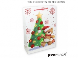 TORBY PREZENTOWE TRB 103-3 BN 42x30x10 [opakowanie=12szt]