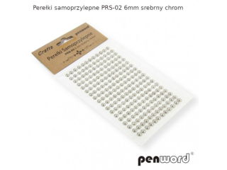 PEREKI SAMOPRZYLEPNE PRS-02 6mm SREBRNY CHROM