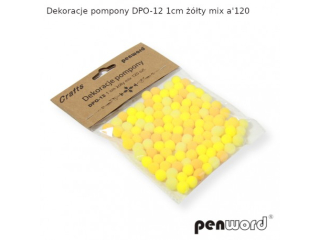 DEKORACJE POMPONY DPO-12 1cm ӣTY MIX a120