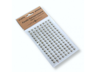 PEREŁKI SAMOPRZYLEPNE PRS-07 8mm SREBRNY CHROM