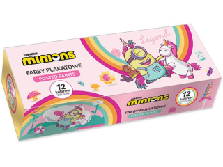 FARBY PLAKATOWE 12kol. 20ml / MINIONKI