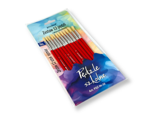 ZESTAW PĘDZLI SZKOLNYCH PSZ-Nr.10 a12 (SZPSH)