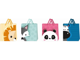 TOREBKA OZDOBNA ZWIERZAKI �REDNIA HS 26x32x10, 5cm MIX1 [opakowanie=12szt]