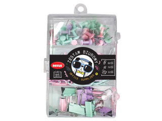 ZESTAW AKCESORIÓW BIUROWYCH 140 sztuk / REXUS TEENS