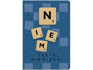 ZESZYT TEMATYCZNY A5/60k. kratka / SCRABLE - J�ZYK NIEMIECKI [opakowanie=5szt]