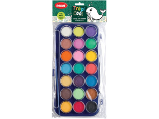 FARBY AKWARELOWE 21kol. / REXUS TROPICOOL