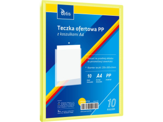 TECZKA OFERT. PP Z 10 KOSZUL. A4. ŻÓŁTA