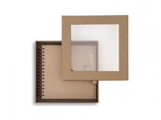 PUDEKO TEKTUROWE Z OKNEM 23, 5X23, 50X6, 5CM - KRAFT