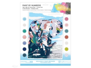 DU�Y ZESTAW DO MALOWANIA PO NUMERACH - ARTISTE - NOBLE ELEPHANT NZWR-DLP
