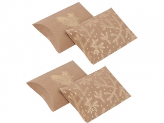 PUDEKA SKADANE PILLOW BOX, 10X11 CM, GAZKA SOSNY, 4 SZT