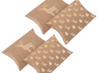 PUDEKA SKADANE PILLOW BOX, 10X11 CM, JELE, 4 SZT