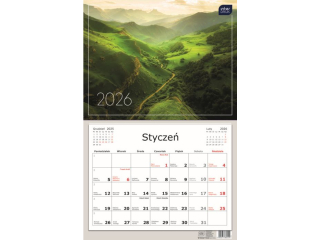 Kalendarz jednodzielny 32x50cm Widoki 2026