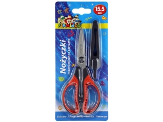 Noyczki ergonomiczne z zatyczk - 15, 5 cm FLAMINGO
