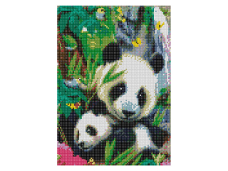 Mozaika diamentowa 5D 40x30cm PANDA pionowa