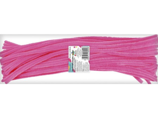Druciki dekoracyjne 0, 6x30cm fluoróżowe 50szt.
