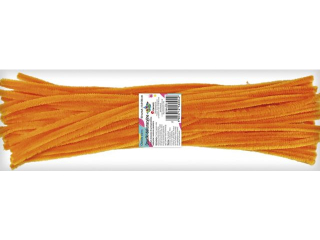 Druciki dekoracyjne 0, 6x30cm pomaraczowe jasne 50szt.