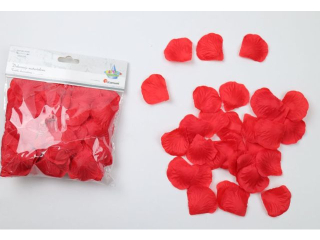 Materiałowe płatki róż 50x50mm czerwone 200szt. TITWLK26