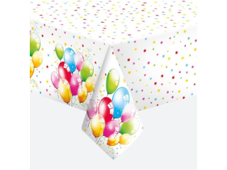 Obrus papierowy POL-MAK 120x180cm - Birthday Balloons [opakowanie=12szt]