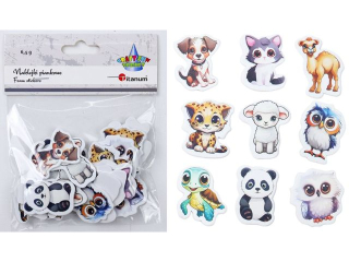 Naklejki piankowe weso�e zwierz�ta mix 6, 5g TITWLK26