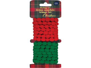 Zestaw sznurk�w ozd.2x1m Christmas