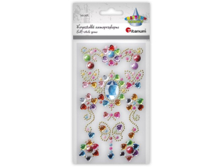 Kryształki samoprzylepne biżuteria dekory mix rozmiarów i wzorów 10szt. TITWLK26