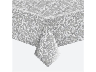 Obrus papierowy POL-MAK 120x180cm - Lace Silver [opakowanie=12szt]