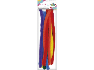 Druciki dekoracyjne 1, 5x30cm 12szt. 6 kolor�w: neon pomara�czowe, chabrowe, ciemnoczerwone, zielone, jasnofoletowe, cytrynowe x2