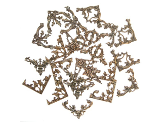 NAKLEJKI NARO�NIKI VINTAGE, 5 X 5 CM, 24 SZT. - TWILIGHT [opakowanie=6szt]