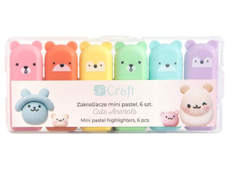 ZAKRE�LACZE MINI PASTEL, 6 SZT. - CUTE ANIMALS [opakowanie=5szt]