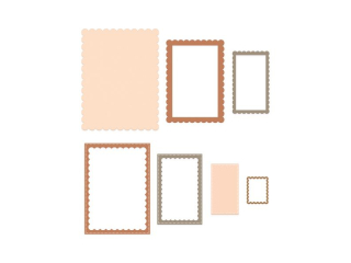 ZESTAW WYKROJNIK�W - RAMKI Z FALBANK�  7 SZT. [opakowanie=6szt]