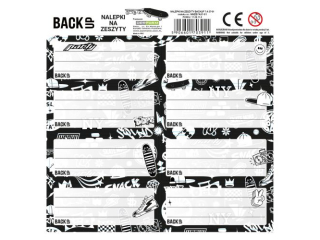 NALEPKI NA ZESZYTY BACKUP 7 A 57 [opakowanie=25szt]