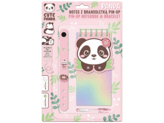 NOTES Z BRANSOLETK PIN-UP PANDA