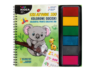 KOLOROWE ODCISKI KREATYWNE ZOO KIDEA
