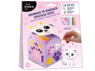 KREOWANIE PO NUMERACH SZKATUŁKA KOTEK KIDEA