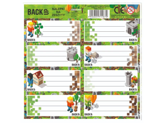 NALEPKI NA ZESZYTY BACKUP 8 A 61 [opakowanie=25szt]