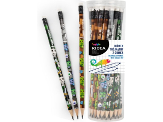 O��WEK TR�JK�TNY Z GUMK� Z NADRUKIEM C KIDEA [opakowanie=48szt]