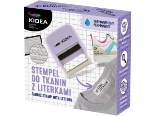 STEMPEL DO TKANIN Z LITERKAMI KIDEA