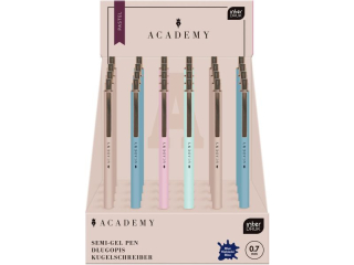 D�ugopis metal. automatyczny niebieski PASTEL Academy