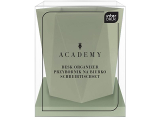 Przybornik na biurko ZIELONY Academy