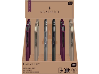 D�ugopis metalowy autom. czarny TOUCHPAD Academy [opakowanie=24szt]