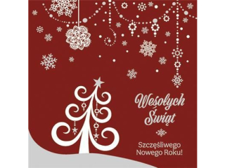 Laurka kwadrat firmowa LKF 150x150 mm z kopert  POL-MAK GWIAZDKA LKF_GWSW_58599  [opakowanie=25szt]