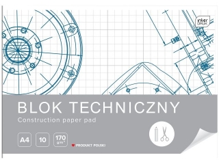 BLOK TECHNICZNY A4 10 170G[10x120