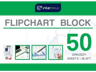 Blok do flipchartw INTERDRUK 100x64cm 50 gadki