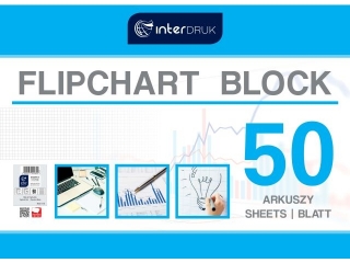 Blok do flipchartw INTERDRUK 100x64 cm 50 kratka