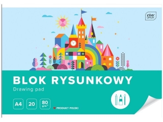 Blok rysunkowy A4 20k. INTERDRUK