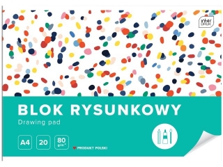 Blok rysunkowy A4 20k. INTERDRUK