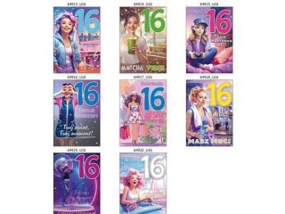 Laurka z cyframi na g�bkach exclusive B6GE 117x167 B6GE_URML_835_U16 Urodziny  [opakowanie=10szt]