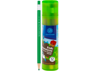 Kredki automatyczne bez temperowania ASTRAKIDS PIXEL ONE - 12 kolor�w w tubie [opakowanie=12szt] (CEN+8%)