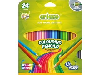 KREDKI CRICCO TRJKTNE 24 KOL. MIX WZORW